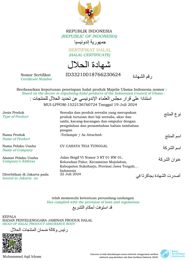 Sertifikat Halal